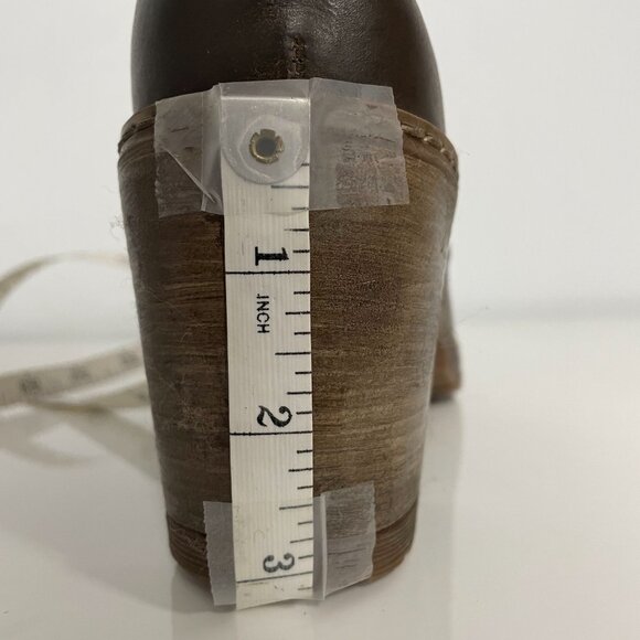 Ladies "Locale" Brown Leather Lace-Up Ankle Boots - Picture 15 of 16